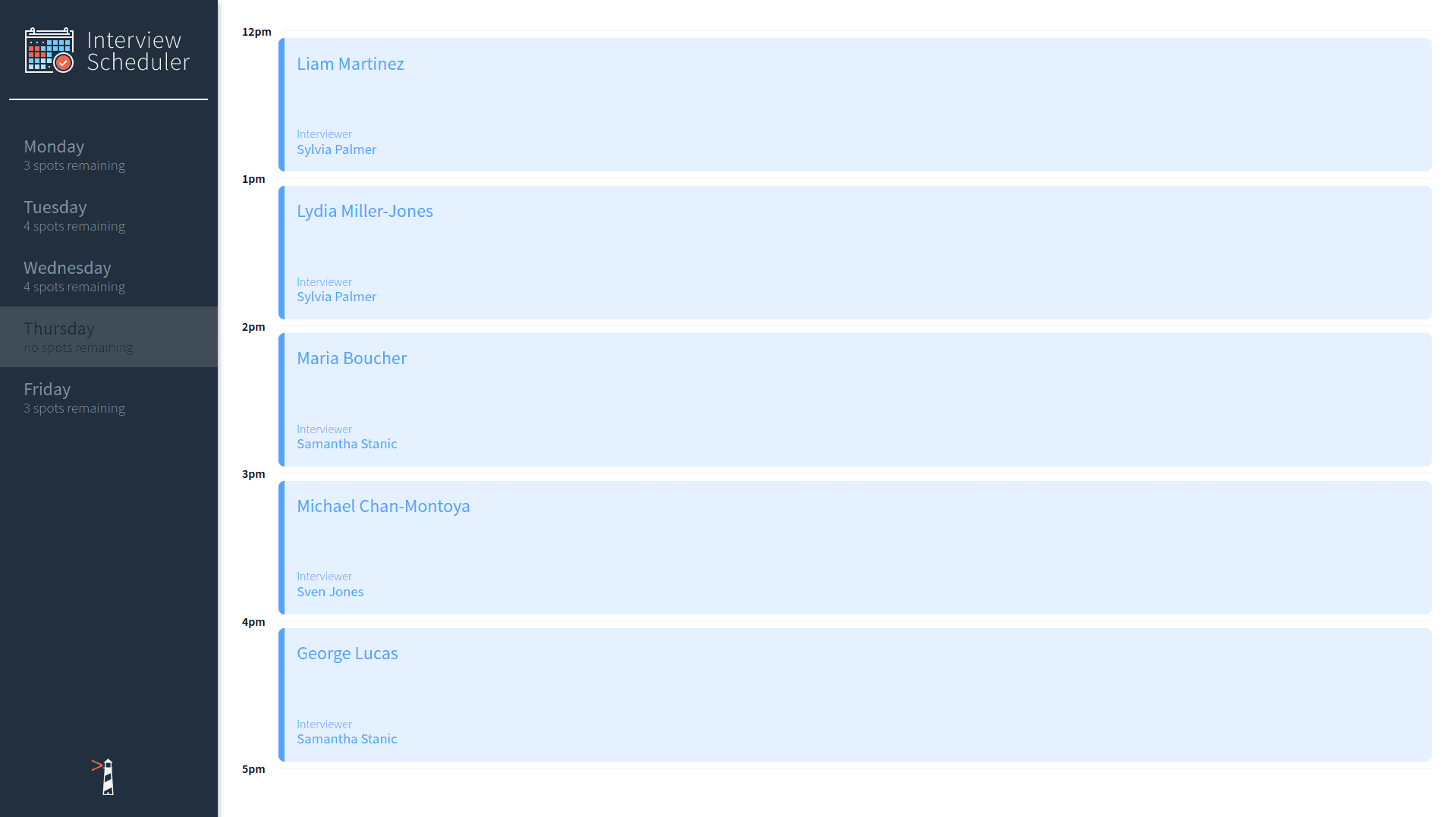 Interview Scheduler